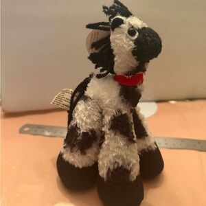 Disney Plush Zebra with Red Collar